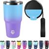 KollyKolla Tazza Termica 600ml 20oz, Borraccia Termica in Acciaio Inox, Bicchiere Termico con Doble Pared Reutilizable, sin BPA, Tazza da Viaggio per Caffe, Termos Caffè para Viajes, Oficina, Deporte, Escuela