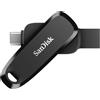 SanDisk Phone Drive 64GB chiavetta USB (2-in-1 archiviazione Phone, per dispositivi USB Type-C/USB Type-A per Android smartphone, tablet, Mac e computer) Backup Automatico, Rescue PRO Deluxe, Nero