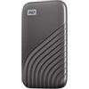 Western Digital WD My Passport SSD, 500GB SSD Esterno, SSD portatile con tecnologia NVMe, USB-C, con velocità di lettura fino a 1050 MB/s, 1000 MBs in scrittura, funziona con PC, Xbox e Playstation, Grigio