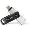 SanDisk 64GB iXpand Flash Drive Go with Lightning and USB 3.0 connectors, for iPhone/iPad, PC and Mac