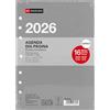 Miquelrius - Ricarica agenda 2026 ad anelli, 16 mesi, giorno per pagina, formato A5 allargato (155 x 213 mm), pianificazione interna giornaliera sostituibile a 6 anelli, catalano EN-PT