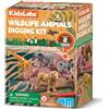 4M 00-03481 KidzLabs Kit di Scavo Animali Selvatici - 2 Figure Realistiche a Sorpresa tra Elefanti, Tigri, Giraffe e Zebre - Gioco Educativo di Archeologia e Natura per Bambini