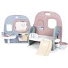Smoby - Cura del bambino - Cameretta - Per bambole fino a 42 cm - Numerosi accessori - Funzioni di gioco - Materiale riciclato - Dai 3 anni - Prodotto in Francia