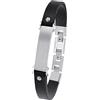 s.Oliver Bracciale in acciaio inossidabile/pelle per uomo, bracciale, fornito in confezione regalo per gioielli