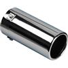 AUTO-STYLE Terminale scarico Acciaio/Cromo - tondo 80mm - lunghezza 170mm - attacco 40-77mm