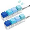 TNSOYCA 2 pezzi Tastiera Fidget Toy, pulsante tastiera antistress giocattolo, portachiavi Fidget Keyboard in 4 colori per Decompressione Decorazione