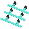 PATIKIL Clip per Sacchetto Patatine 5,91 x 3,35 Pollici, 6pz Clip di Grandi Dimensioni Clip Alimenti in Plastica con Tenuta Resistente per Cucina Casa Ufficio, Verde Scuro