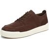 Vionic Carter, Scarpe da Ginnastica Uomo, Pelle Scamosciata Color caffè, 44.5 EU Larga