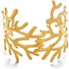 ENSKEFEN Braccialetti larghi in oro per le donne Boho Vintage Statement Starfish Open Bangle Bracciale Irregolare Estate Spiaggia Shell Sea Coral Braccialetti, One Size, Acciaio inossidabile, Nessuna