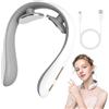 Zinueen Massaggiatore Cervicale Elettrico Riscaldante, Massaggiatore Elettrico con Calore Neck Massager, 5 Modalità di Impulso e 16 Intensità, per Alleviare il Dolore