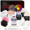 CHASPA Kit per Halloween, liquido in lattice SFX per cicatrici falsificate, per immagini - Cera per cicatrici - Liquido in lattice, finti finti sangue, spatola, spugne di rame per Halloween Cosplay