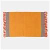 DEGHI Tappeto 60x90 cm in cotone senape con frange