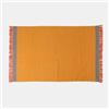 DEGHI Tappeto 120x180 cm in cotone senape con frange