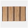 DEGHI Tappeto 60x90 cm in cotone e juta naturale marrone intrecciato
