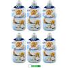 Beni Culinari 6 ammorbidenti Coccolino, XXL, delicato e morbido, nuvola di cotone, ammorbidente concentrato, 76 lavaggi, 1750 ml + portachiavi Beni Culinari