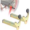EFUTURETIME 2 Pezzi Adattatore Cavalletto per Cavalletto Moto Posteriore | Universale 20 × 20 × 118 mm, Manutenzione del Garage, Pulizia, Forma U