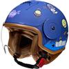 QKBMFK Casco Moto Jet per Bambini Casco Mezzo Carino Scooter Light Ciclomotore Caschi Moto Open-Face per Bambini Casco da Bicicletta per Tra 2 E 9 Anni Bambini e Bambine B,46-54CM