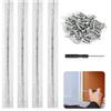Udbrud Cerniera per Pianoforte, 4 Pcs Cerniere in Acciaio Inossidabile Cerniera a Vite Cerniere Pieghevoli Lucidate per Impieghi Gravosi per Finestre Cassette Attrezzi Scatole di Legno