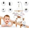 inkihuit Supporto mobile per lettino fasciatoio, 68 cm, flessibile, decorazione per la cameretta dei bambini, universale per appendere campanelli/campanelli/giocattoli per bambini, baby monitor e supporto per
