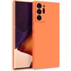 MyGadget Cover per Samsung Galaxy Note 20 Ultra - Custodia in Silicone Morbido a Doppio Strato - Case con Protezione Fotocamera & Fodera Interna Antigraffio - Arancione