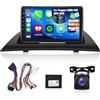 ETLFUCyber [2G+64G] Android Autoradio per BMW X3 E83 2004-2012 con Senza Fili Carplay e Android Auto, Autoradio Touch Screen da 9 pollici con GPS, WiFi, Bluetooth, EQ,FM RDS