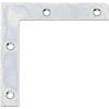 Alberts GAH-Alberts 336950 Squadretta per mobili, Acciaio, 60 x 60 x 10 mm / 50 Stk