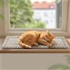 Mora Pets Tappetino autoriscaldante gatti Coperta riscaldante Cuscino per gatti e cani Tappeto riscaldante Senza elettricità e batterie Cuccia gatto Lavabile 90 x 28 cm