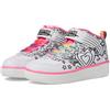 Skechers Scarponcini da Ragazza Sport Court 92 Color Me Kicks Fashion, Tessuto Bianco Multi Trim, 10.5 UK Child