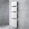 doporro Scaldasalviette da Parete per Bagno 180x60 cm, Radiatore Termoarredo Piatto in Acciaio ad Acqua Calda, Attacco Basso Centrale, Colore Bianco