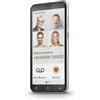 Emporia SMART.5 Mini Smartphone 4G Smartphone semplice da usare per persone anziane/senior, Pulsante SOS, Schermo da 4,95 pollici, Android 13, Fotocamera da 13 MP, Nero