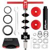 RATSTONE Kit Inferiore Bicicletta,Estrattore Movimento Centrale Bici,Kit Per La Stampa Del Cuscinetto Della Bicicletta,Per Rimuovere Strumento Professionale Per Cuscinetto Interno BB86/30/91/92 PF30(Rosso)