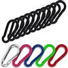 C.P. Sports C.P.Sports 10 moschettoni 80 mm x 8 mm | per Sport di Forza, Bodybuilding, Fitness e Fai da Te, Hobby e Tempo Libero | in Acciaio Inox colorato | Resistenti alla trazione e durevoli, 10 Pezzi