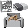 LA SUITE 08 STORE Copripoltrona Con Braccioli Double Face, Copridivani Elasticizzati Impermeabili Resistenti Ai Graffi Di Cani e Gatti