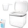 Yudobliss Contenitore Detersivo Polvere, 4,5L Trasparenti Dispenser Detersivo Lavatrice in Plastica, Dispenser Detersivo Lavatrice con Misurino, Conservazione Per Detersivo, Contenitore Multiuso per Detersivi