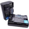 Dot.Foto 2 x Dot.Foto LP-E6 Premium Alta Capacità 7.4v / 2200mAh Batteria Ricaricabile per Canon EOS R R5 5D Mark II 5D Mark III 5DS 5DS R 6D 6D Mark II 7D 7D Mark II 60D 60Da 70D 80D 90D