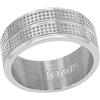 amor JOOP! Anello da uomo in acciaio inossidabile, argento, fornito in confezione regalo per gioielli