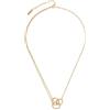 Olivia Burton Collana da Donna Collezione CLASSIC CRYSTAL INTERLINK in Oro Giallo Chiaro con Anelli Intrecciati e Cristalli - 24100002