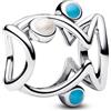 Pandora Moments 793819C01 - Ciondolo a forma di pesce aperto, in argento Sterling