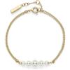 Olivia Burton Bracciale a Doppia Catena da Donna Collezione PEARLS & BEADS in Oro Giallo con Filo di Finte Perle a Gradazione - 24100323