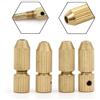 Besttoolifes Adattatore per mandrino in ottone per pinza albero motore da 2 mm, piccola pinza di precisione e per mandrino per trapano set con chiave inglese, utensile rotante e mini tornio giunto di precisione