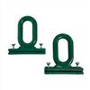 FRAMIG® Coppia di Occhioli per terminale Tende da Sole a Caduta o a Giardino, Prodotto in Nylon ABS, Resistente al Vento con Viti in Acciaio Inox. Colori Vari (Verde)