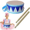Generico Set di tamburi per bambini - Kit di batteria per bambini a doppia faccia con cinghia regolabile | Tamburi musicali strumenti giocattoli | Giocattolo a percussione di apprendimento precoce per bambini,