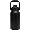 Goshyda Borraccia Termica in Acciaio Inox da 3 Litri, Mantiene il Freddo per 48 Ore e il Caldo per 24 Ore, Tazza Sportiva con Manico, per Viaggi, Campeggio, Palestra e Fitness (BLACK)