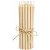 ukiyo Confezione da 12 candele sottili, altezza: 20 cm, diametro: 1,3 cm, diversi colori, durata 2,5 ore, candela Avvento Natale, colore: Graunatura