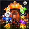 Kalolary 10FT Arco Caramelle Gonfiabile Decorazioni di Halloween Decorazioni Esterne Adatto con LED Incorporati for Haunted House Giardino Decorazione di Halloween Cortile Esterno Prato Decorazione