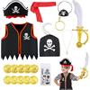 HUYUE 18Pezzi Costume Pirata Bambino Accessori Pirata Bambini