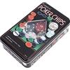 GMM Fiches da Poker, Professional Poker Chips, per Tutta la Famiglia, Giochi da Tavola, Confezione da 100 Fiches + 1 Button Dealer + Istruzioni Gioco