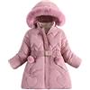 Generisch 2025 Ragazze Giacca Imbottita Nel Lungo Plus Ispessimento Stile Straniero Femminile Moda Piumino Giacca Imbottita Inverno Bambino Inverno, RD1, 7-8 Anni