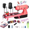 LAIBOREC Mini Macchina da Cucire per Principianti Piccola Macchina da Cucire Portatile con Tavolo Estensibile per Bambini e Adulti Macchine da Cucire Elettriche con Kit da Cucito