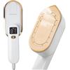 Deecam Ferro da stiro portatile con indicatore LED(16x7.5x11cm), pieghevole a 180°, Deecam piccolo ferro da stiro a vapore,1200 W, 150 ml, iron 9s,3 livelli di vapore per viaggi e casa